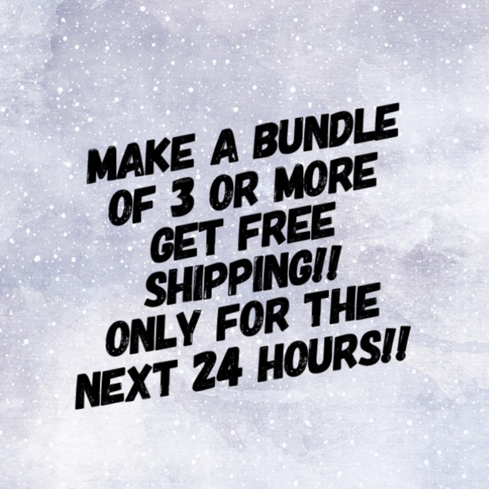 Free Shipping on Bundles of 3 or more